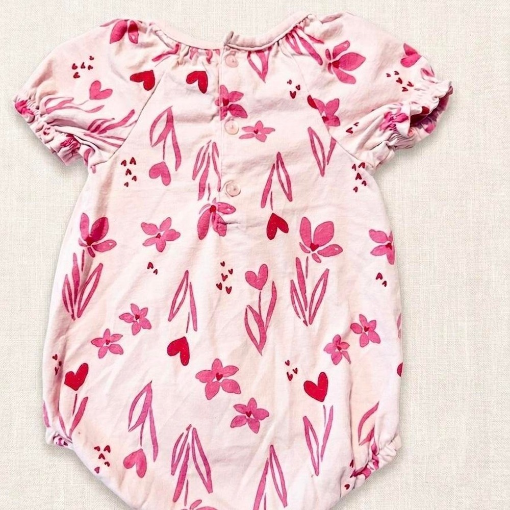 Carter's Pink Bubble Romper 6M Summer - Picture 2 of 3